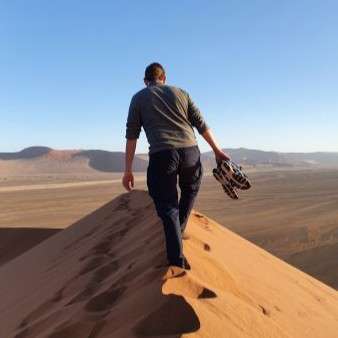 Besteigung der Dünen