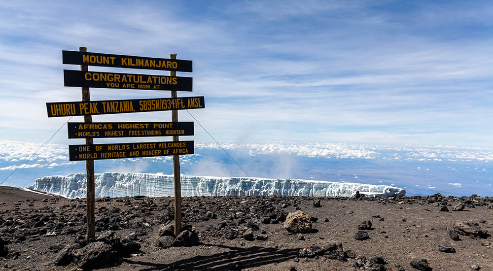 Uhuru Peak auf 5895 Meter