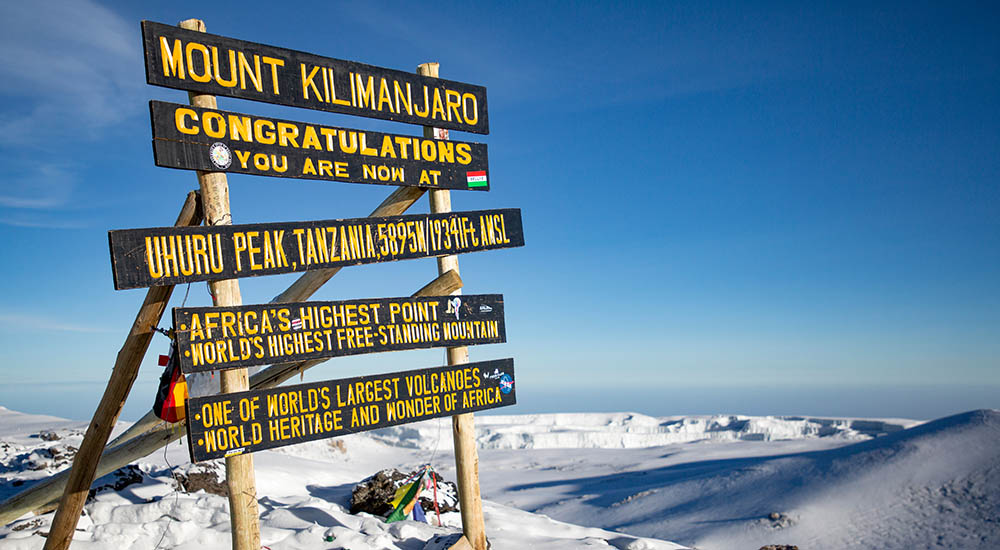 Uhuru Peak auf 5895 Meter